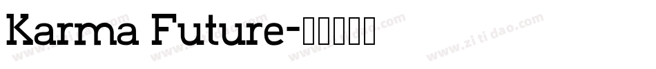 Karma Future字体转换